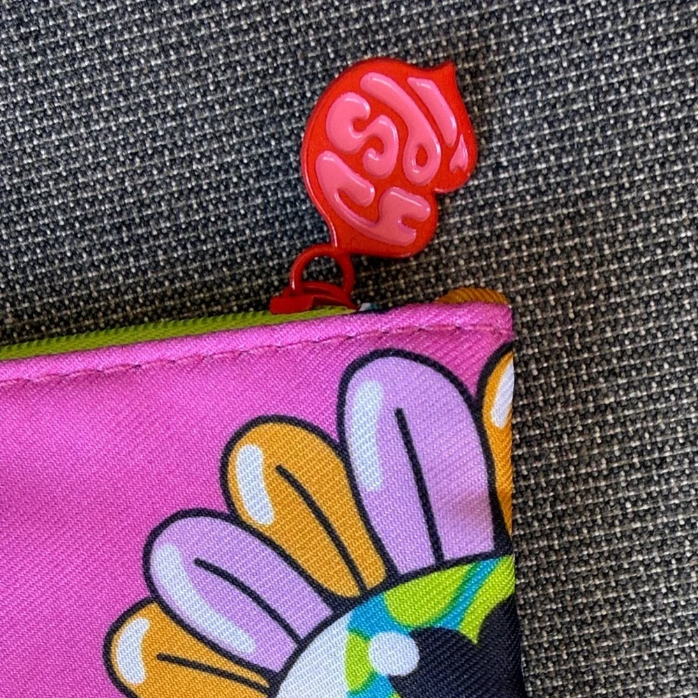 NWOT IPSY Pink Eye-Patterned Pouch (2)